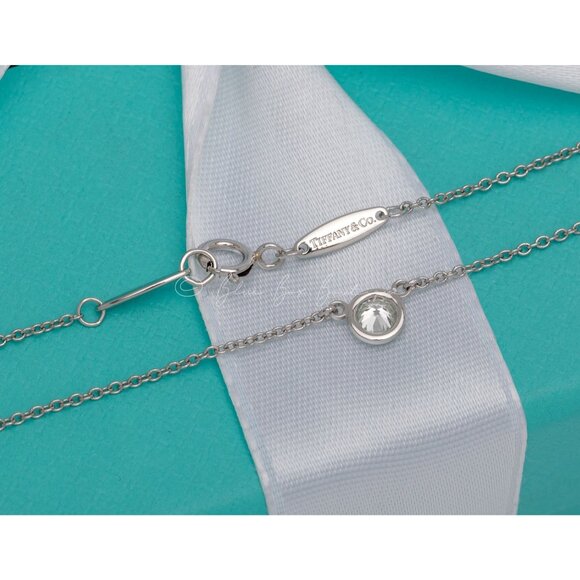 Tiffany & Co. Elsa Peretti “Diamonds By The Yard” Necklace Platinum 0.23 CT - Picture 4 of 7